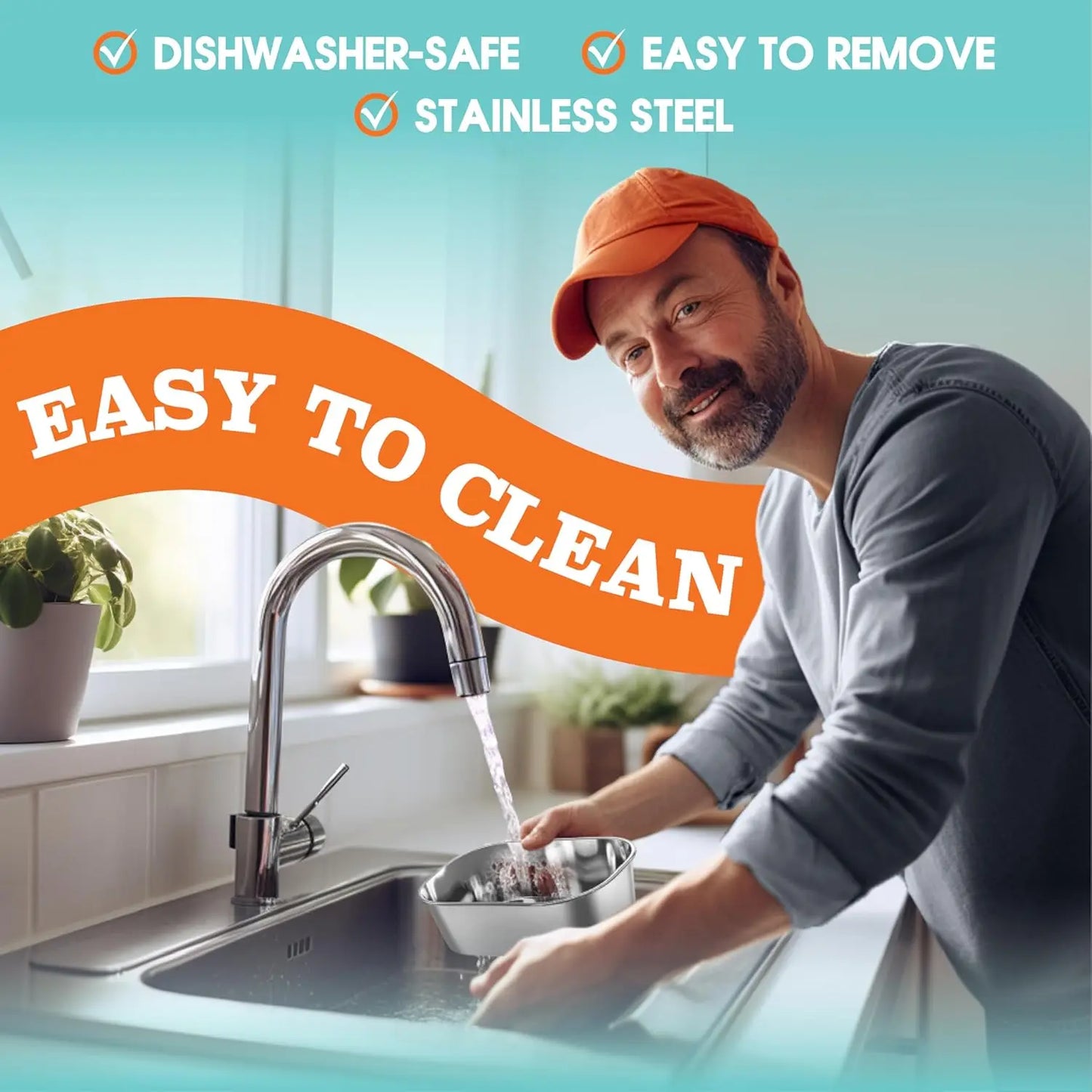 Electric Lunch Box for Adults, 80W Heated Lunch Box for Men 1.5L Stainless Steel, Portable Food Warmer for Car Truck Work