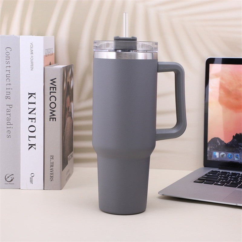 Stainless Steel Coffee Mug with Handle - Durable Metal Water Cup