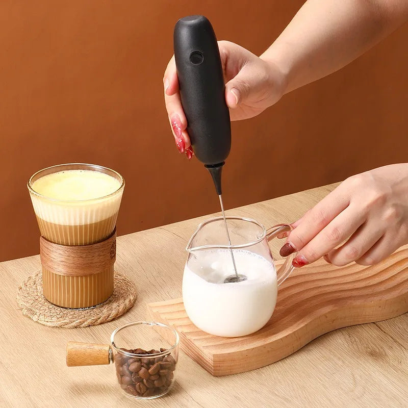 Mini Electric Milk Foamer Blender Wireless Coffee Whisk Mixer Handheld Egg Beater Cappuccino Frother Mixer Kitchen Whisk Tools