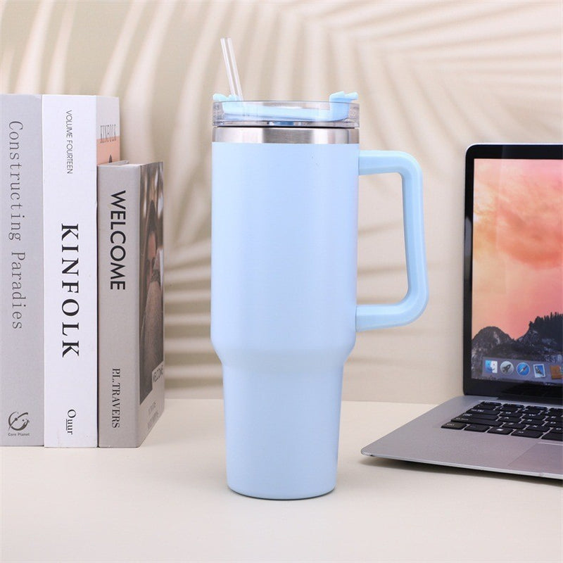 Stainless Steel Coffee Mug with Handle - Durable Metal Water Cup