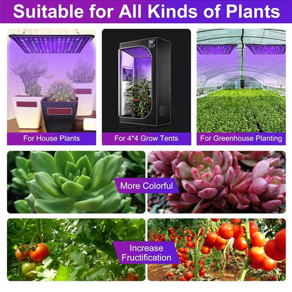 LED Plant Lights Full Spectrum35W 1200W Options, with Veg & Bloom Switch Suitable for Indoor Hydroponic Plants Vegetables Flower