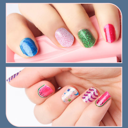 Children'S Nail Machine Princess Girl Makeup DIY Nail Art Stickers Set Decorations Toys, Makeup Toys