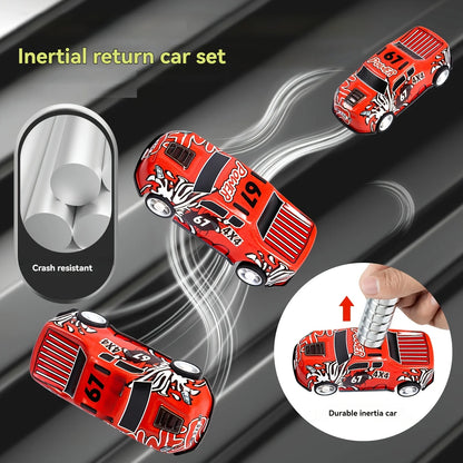 New 55PCS Mini Alloy Car Model Set with Storage Box Diecast Cars Toys for Boys Sliding Inertia Vehicle Children Toy Kit Gifts