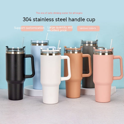 Stainless Steel Coffee Mug with Handle - Durable Metal Water Cup