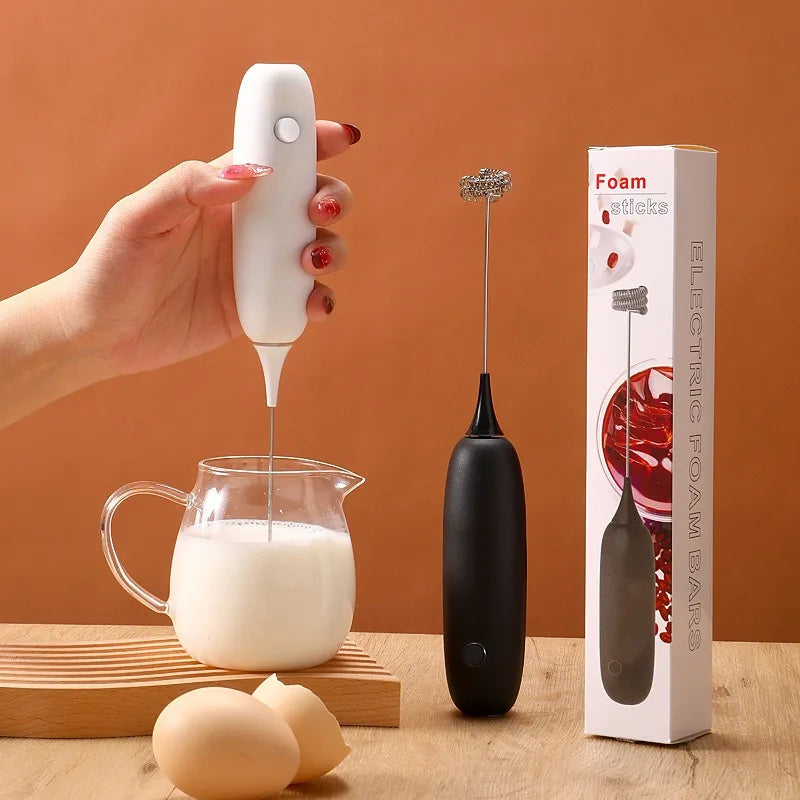 Mini Electric Milk Foamer Blender Wireless Coffee Whisk Mixer Handheld Egg Beater Cappuccino Frother Mixer Kitchen Whisk Tools
