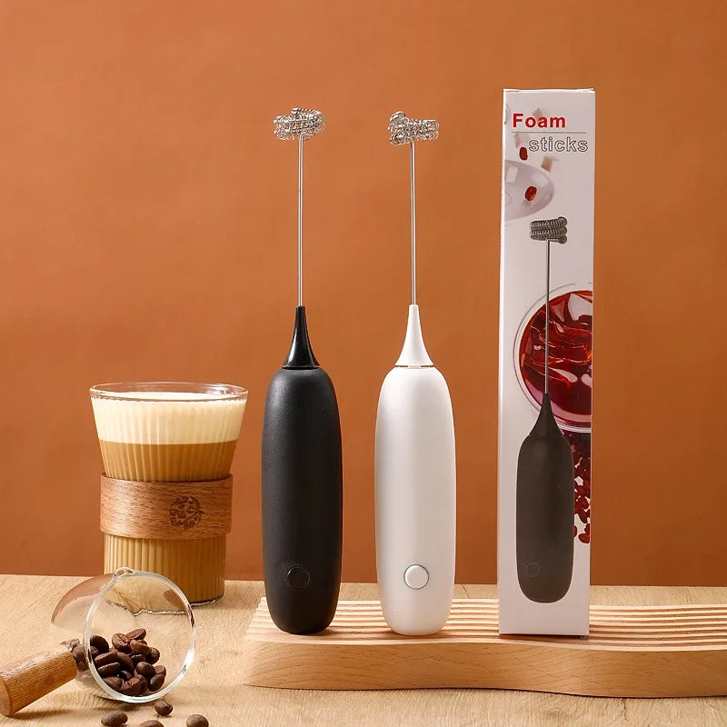 Mini Electric Milk Foamer Blender Wireless Coffee Whisk Mixer Handheld Egg Beater Cappuccino Frother Mixer Kitchen Whisk Tools