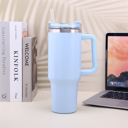 Stainless Steel Coffee Mug with Handle - Durable Metal Water Cup