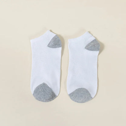 10Pairs Men'S Fashion Cotton Breathable Comfortable Ankle Socks, Men'S Summer Socks